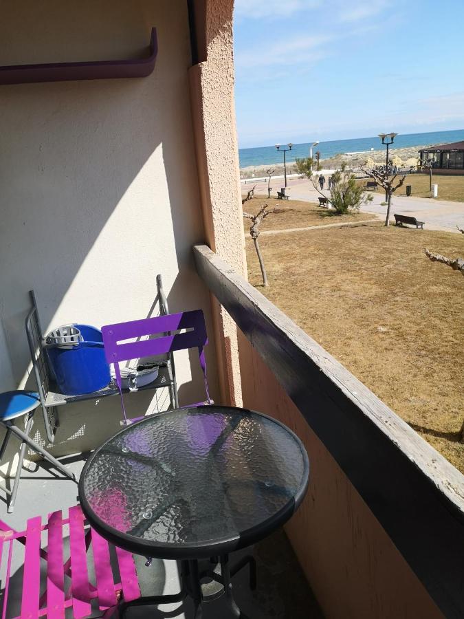 T2, VUE sur MER, TERRASSE, Parking Privé Le Barcarès Esterno foto